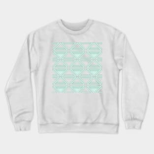 Blue geometric pattern abstract Crewneck Sweatshirt